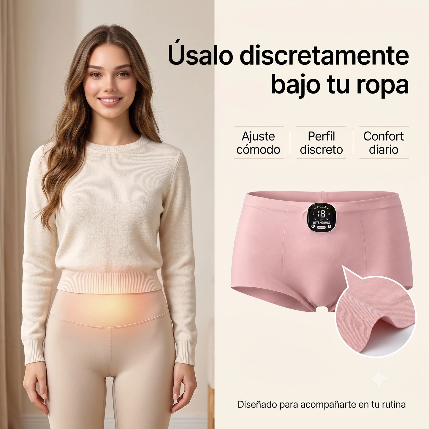 Un apoyo discreto para tus días de menstruación
